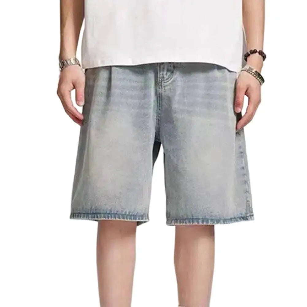 HEARUJOY  -  Pants For Daily Wear Retro Straight Pants Mens Distressed Jeans Great For Casual Outfits XXL All Seasons Wear Medium Waist Style