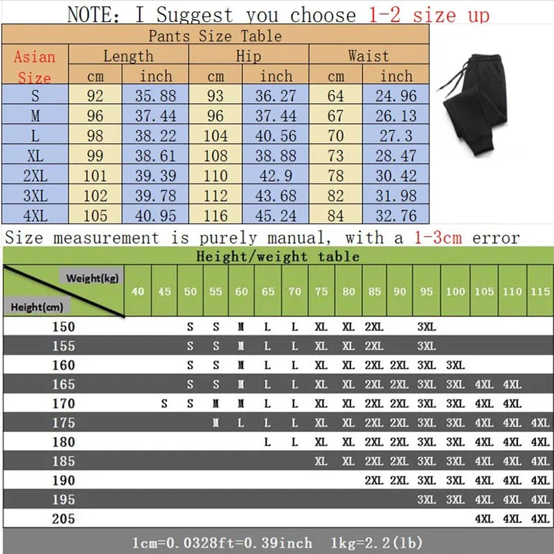 HEARUJOY  -  Fashion Design Jogging Pants New Sweatpants Men's Jogging Pants Baggy Pants Neutral Breathable Baggy Outdoor Pants