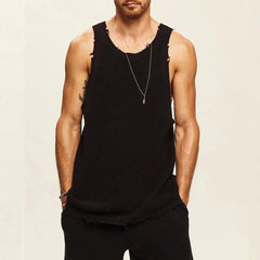 HEARUJOY  -  Vacation Daily Holiday Tank Top Men Male Vest Summer Breathable Casual Knitted Skin-friendly Sleeveless Sportwear