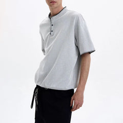 HEARUJOY  -  Summer New Men's Short-Sleeved Shirt American Vintage Fashion Trend Unisex Loose Casual Simple Breathable Niche Men's Tops