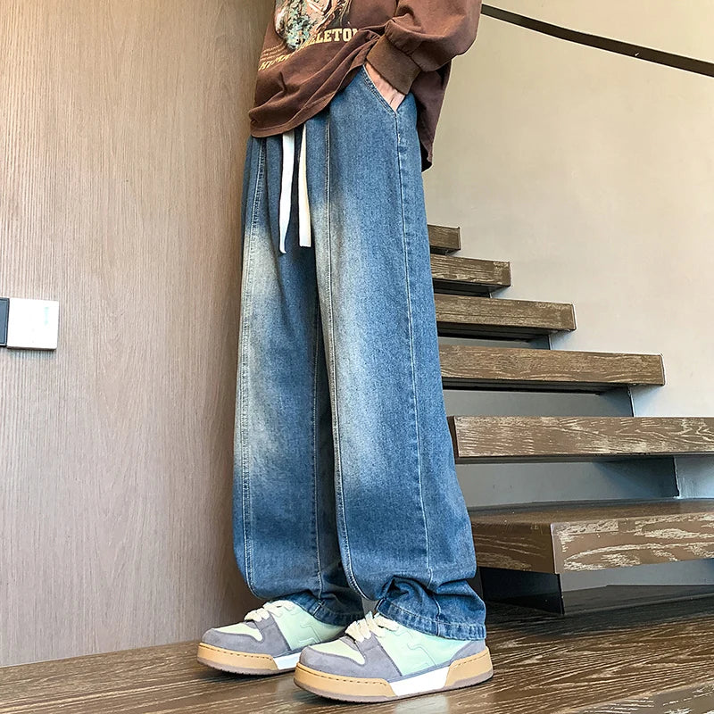 HEARUJOY  -  Men's Outdoor High-quality Casual Pants Are Comfortable Versatile Breathable Fashionable and Trendy Men's Straight Leg Jeans