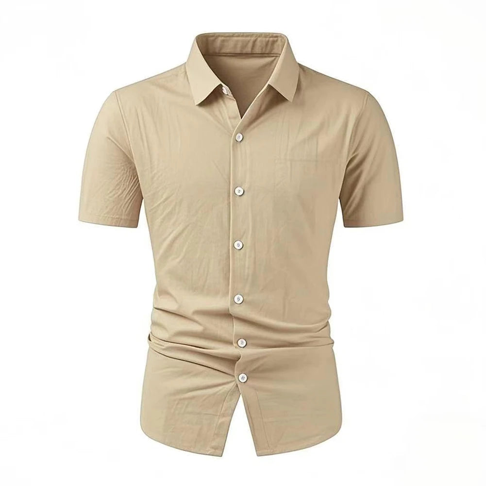 HEARUJOY  -  Office Work Shirt Formal Business Shirt Casual Wear Casual Holiday Dress Shirt Casual Dress Shirt Cotton Polyester Blend