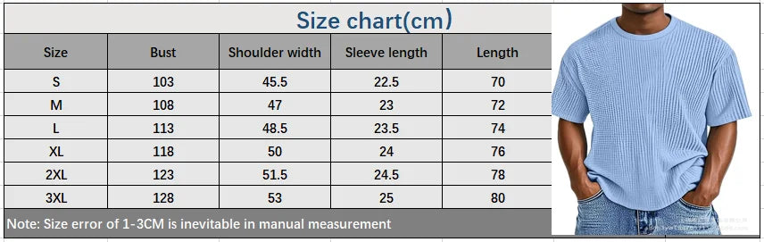 HEARUJOY  -  New Men's Summer Short-sleeved T-shirt, Casual and Versatile Round-neck Thin Top