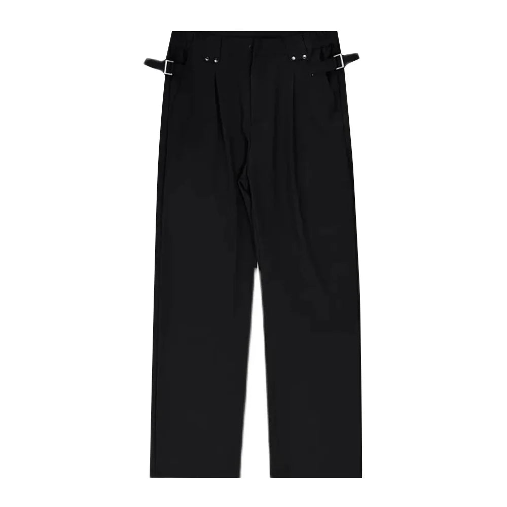 HEARUJOY  -  Mens Suit Trousers British Style Straight Trousers Business Versatile Streetwear Casual Trousers Men'S Clothing Summer New