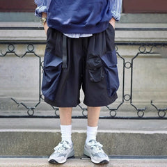 Hearujoy Mens Street Wear Summer Shorts Workwear Three-Quarter Pants Fashion Trend Home Color Matching Casual Shorts Sports Beach Pants