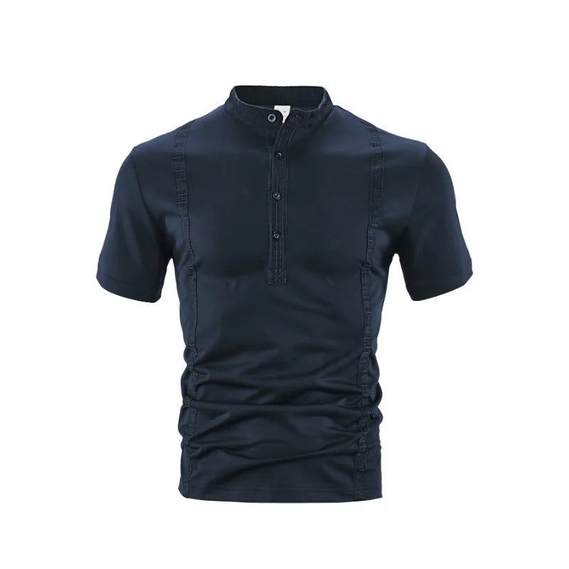 HEARUJOY  -  Men's New Summer Polo Shirt Short Sleeve Fashionable Casual T-shirt Top