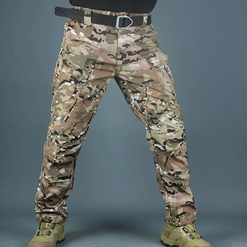 HEARUJOY  -  Safari Style Men new y2k Camouflage Full pants Spring Summer Quick Dry Outdoor Train Streetwear Male Sports Wide Cargo Trousers