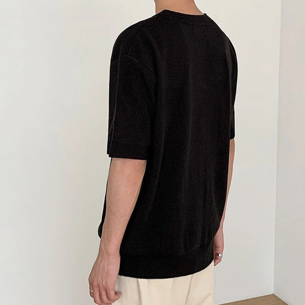 HEARUJOY  -  Polyester Shirt Loose Casual Cardigan Holiday Style Regular Length Solid Pattern Summer Wear Casual Style For Daily Wear