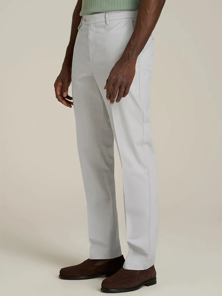 HEARUJOY  -  Stylish Solid Color Mens Suit Trousers Spring Fall Outdoor Casual Pleated Textured Pants Men Daily Leisure Loose Straight Pants