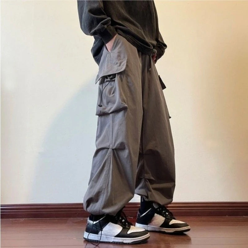 HEARUJOY  -  Spring Summer Multi Pocket Loose Cargo Pants for Men Street Casual Cheapest Y2k Vintage New in High Quality Long Trousers Man