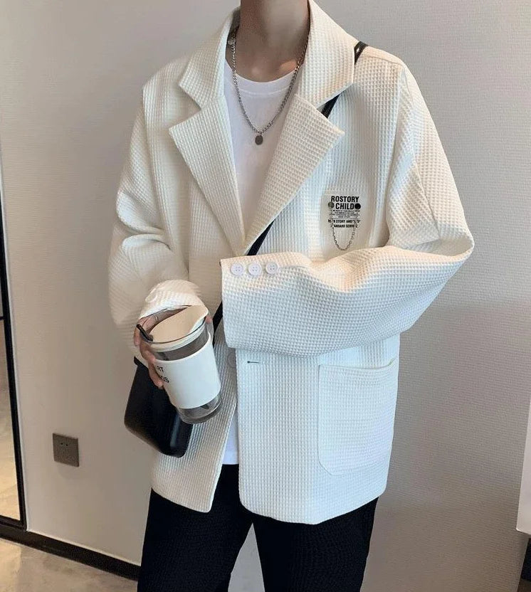 HEARUJOY  -  Party Men's Suit Jackets Oversize Plus Big Size Male Blazer Coat Single Breasted Clothing Fashion 2024 Elegant Premium