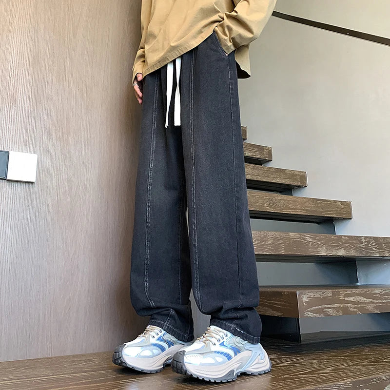HEARUJOY  -  Men's Outdoor High-quality Casual Pants Are Comfortable Versatile Breathable Fashionable and Trendy Men's Straight Leg Jeans