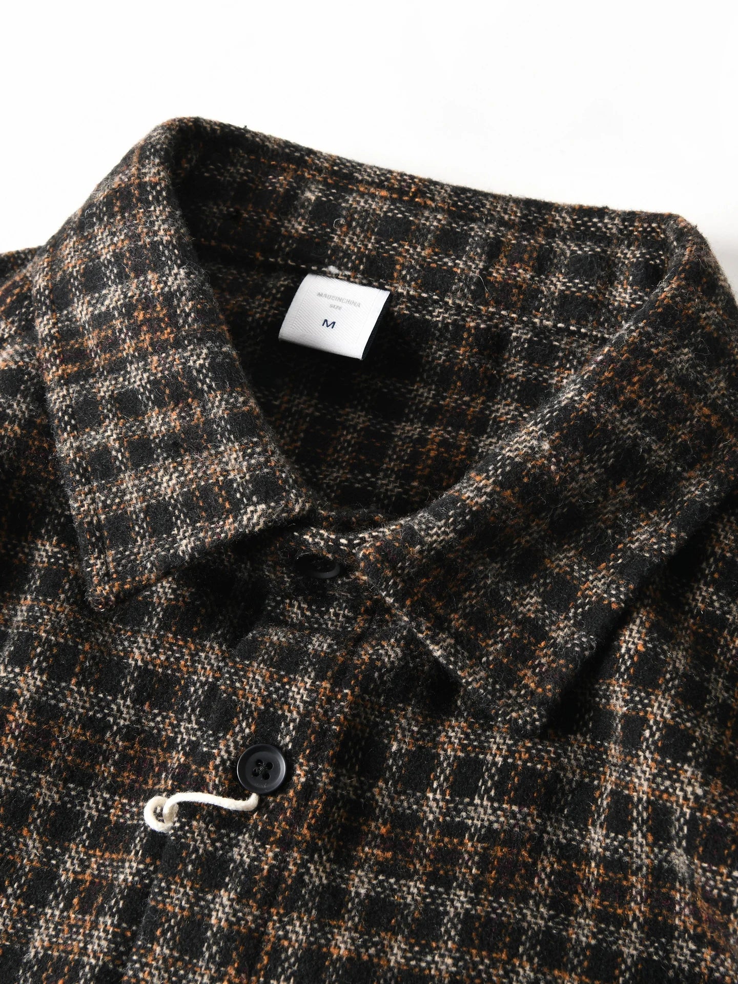 HEARUJOY  -  Autumn Winter American-style Brushed Fleece Skin-friendly Warm Breathable Loose-fit Casual Turn-collar Check Plaid Shirt for Men