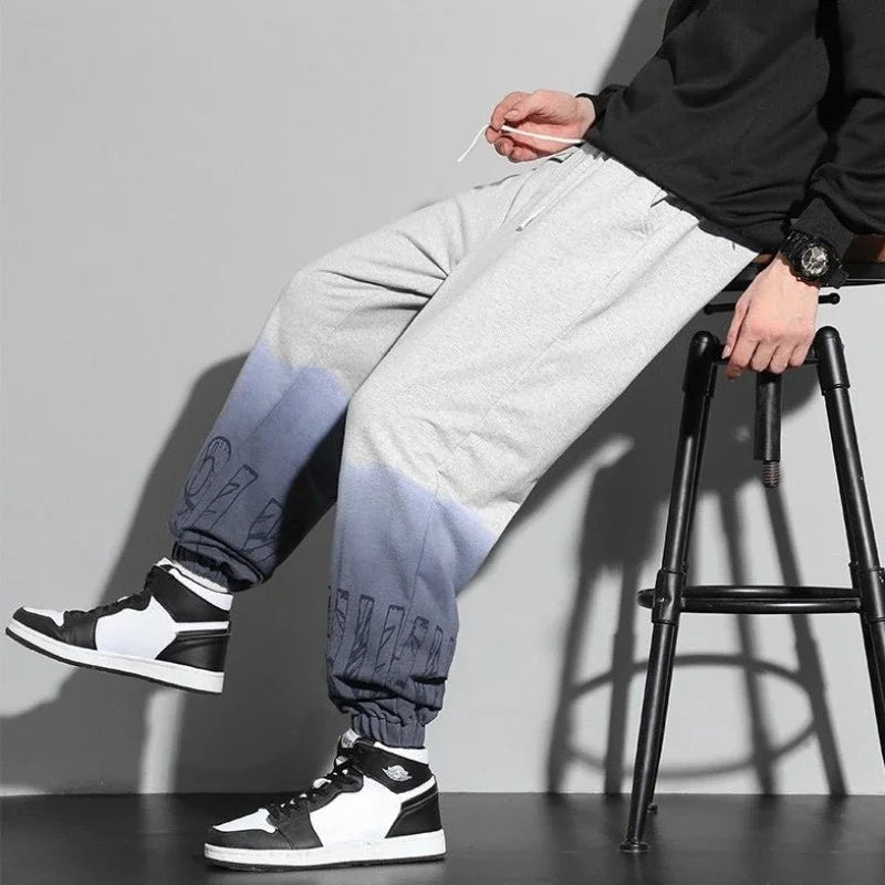 Hearujoy Man Sports Pants Summer Sweatpants for Men Hip-hop Cropped Trousers Thin Jogging Pas Cher Original Clothing Korean Y2k New In