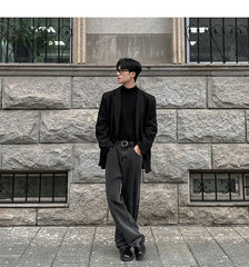 HEARUJOY  -  Spring Summer Men Formal Blazers Men Korean Fashion Loose Casual Dress Jacket Men Harajuku Social Suit Jacket Clothing