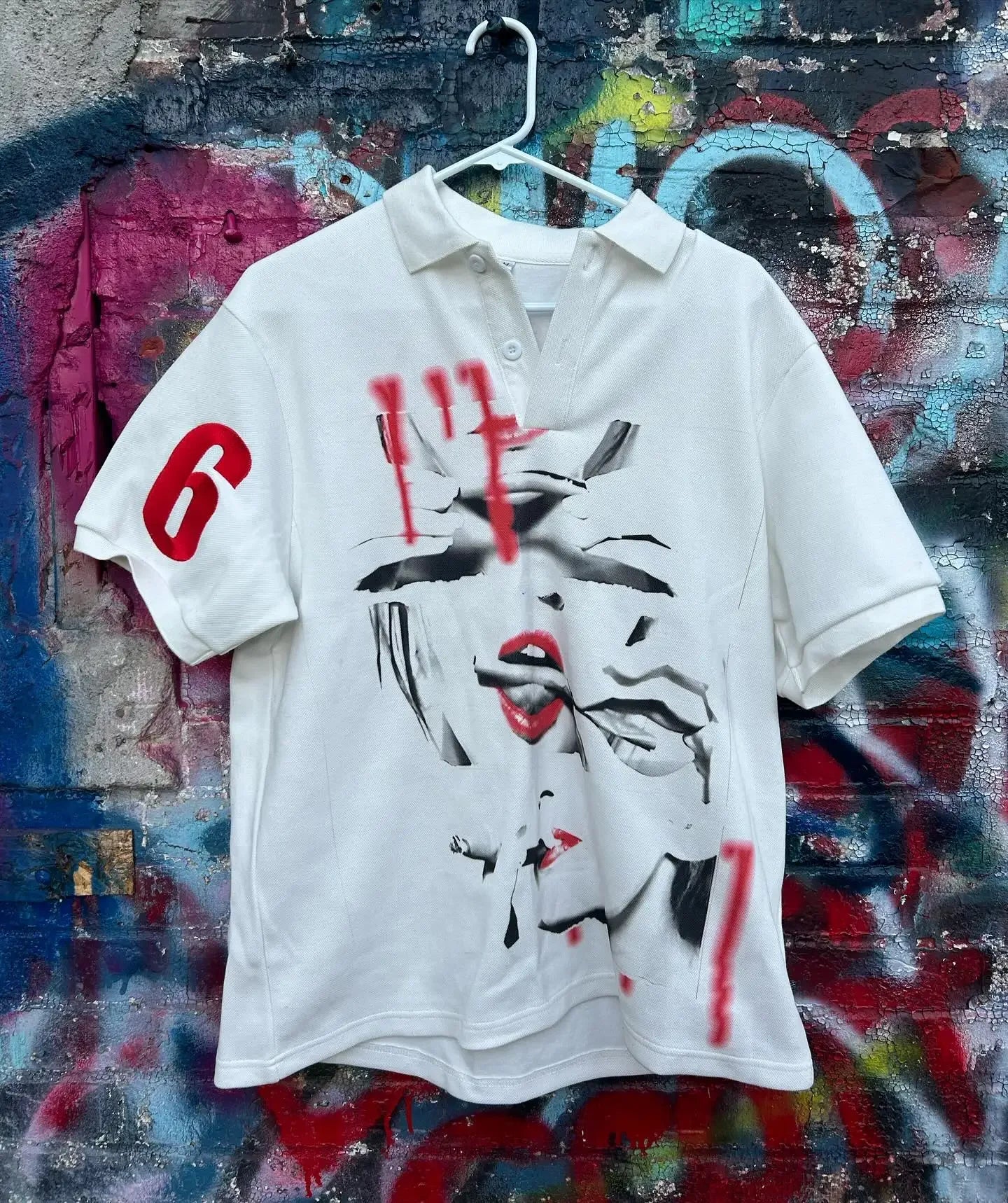 Hearujoy Harajuku Drolandmiller Print Graphic T Shirts Cotton Y2k Tops Retro Men Women Goth pro choice V-neck Short Sleeve Streetwear