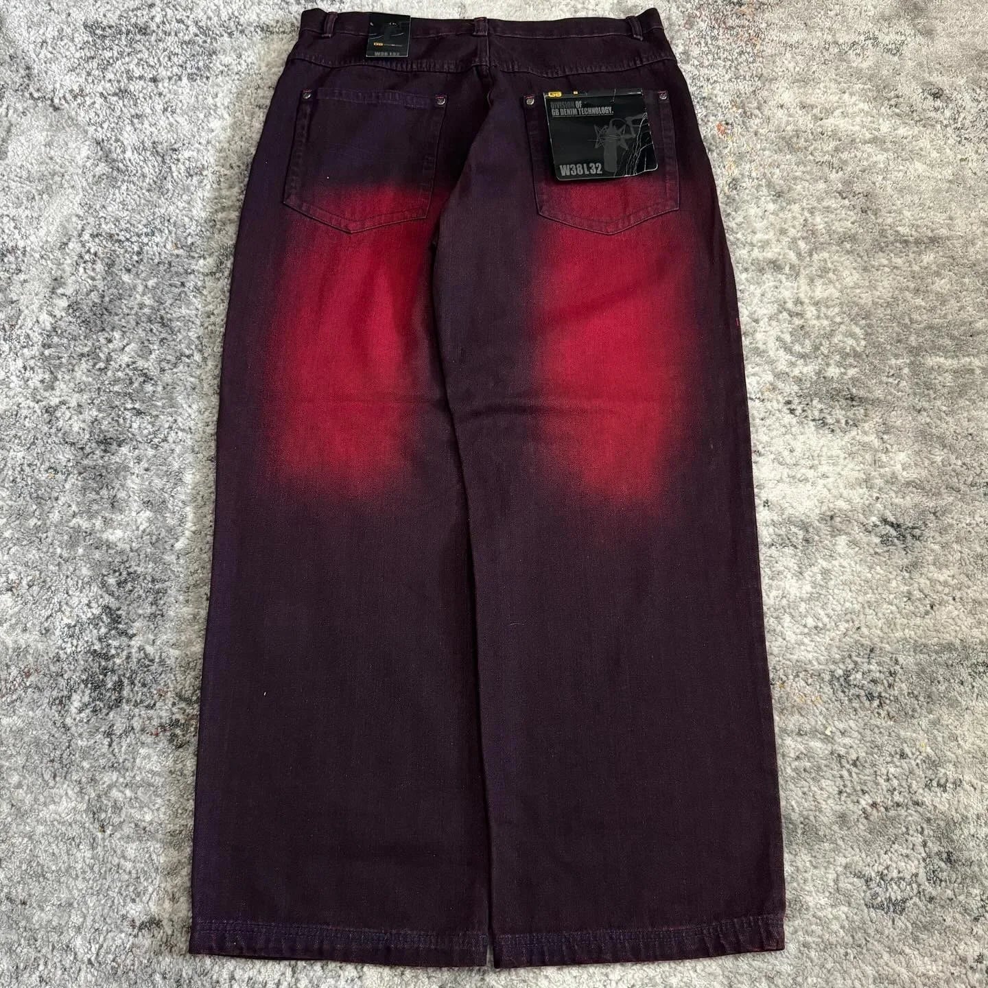 Hearujoy Y2K New Fashion washing Embroidery Loose Jeans Men Women Street Casual Joker Mopping Oversized Wide leg Pants Couple denim Jeans
