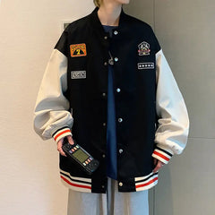 HEARUJOY  -  Jacket Men Spring and Autumn Large Size New Handsome Autumn Baseball Uniform Casual Jacket