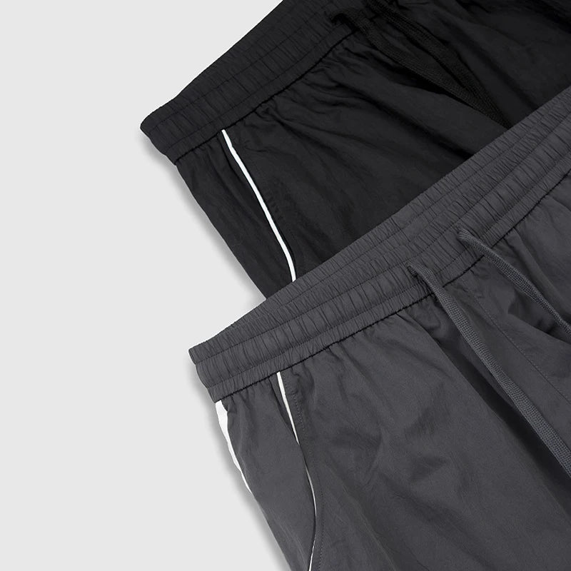 Hearujoy Baggy Pants for Men Parachute Vintage Oversize Joggers Harajuku Streetwear Sweatpants Black Wide Leg Trousers Male