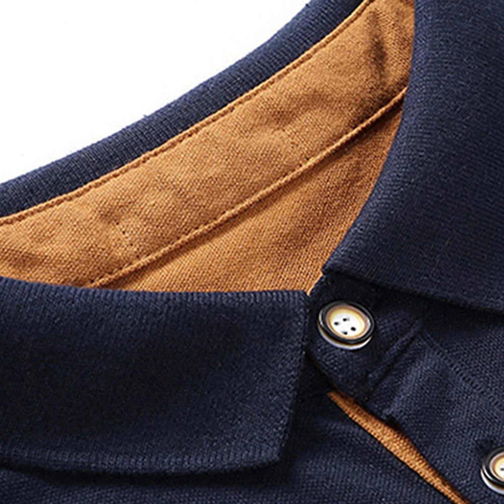HEARUJOY  -  Button Collar Shirt Casual Business Tops Brand New Condition Collared Neckline Mens Casual Button Collar Shirt
