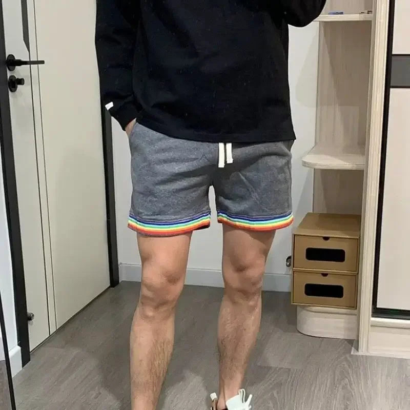 HEARUJOY  -  Shorts for Men Sweat Drawstring Joggers Sports Summer New in Pant 2025 Casual Xl Fashion Personalizate No Logo Man Short Pants