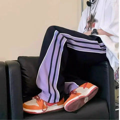HEARUJOY  -  Loose Autumn Winter Wide Straight Baggy Trousers For Men Punk Casual Pants Man Trend Luxury Classic Streetwear Polyester Sale