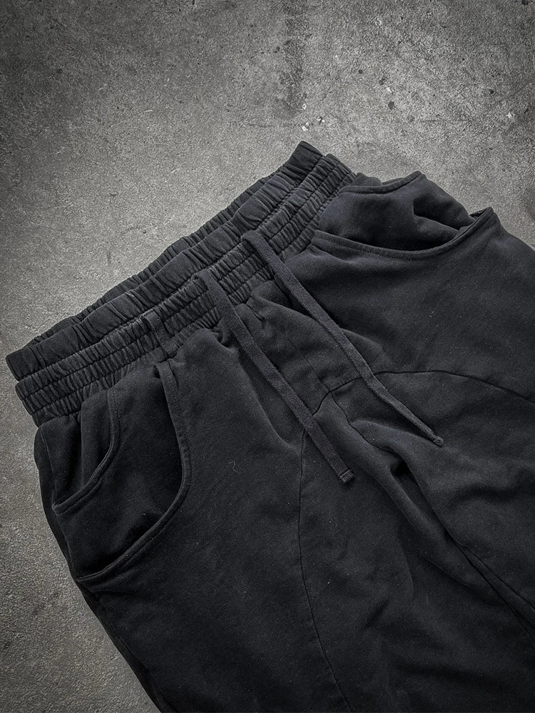 HEARUJOY  -  Outdoor Casual Men's Loose Sweatpants 2025 Autumn Y2K Style Double Waist Drawstring Straight Pants For Men Hip Hop Baggy Pants