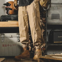 Hearujoy Techwear Cargo Pants Men Black Cargo Trousers Male Vintage Japanese Streetwear Hip Hop Pockets Casual Safari Style Loose