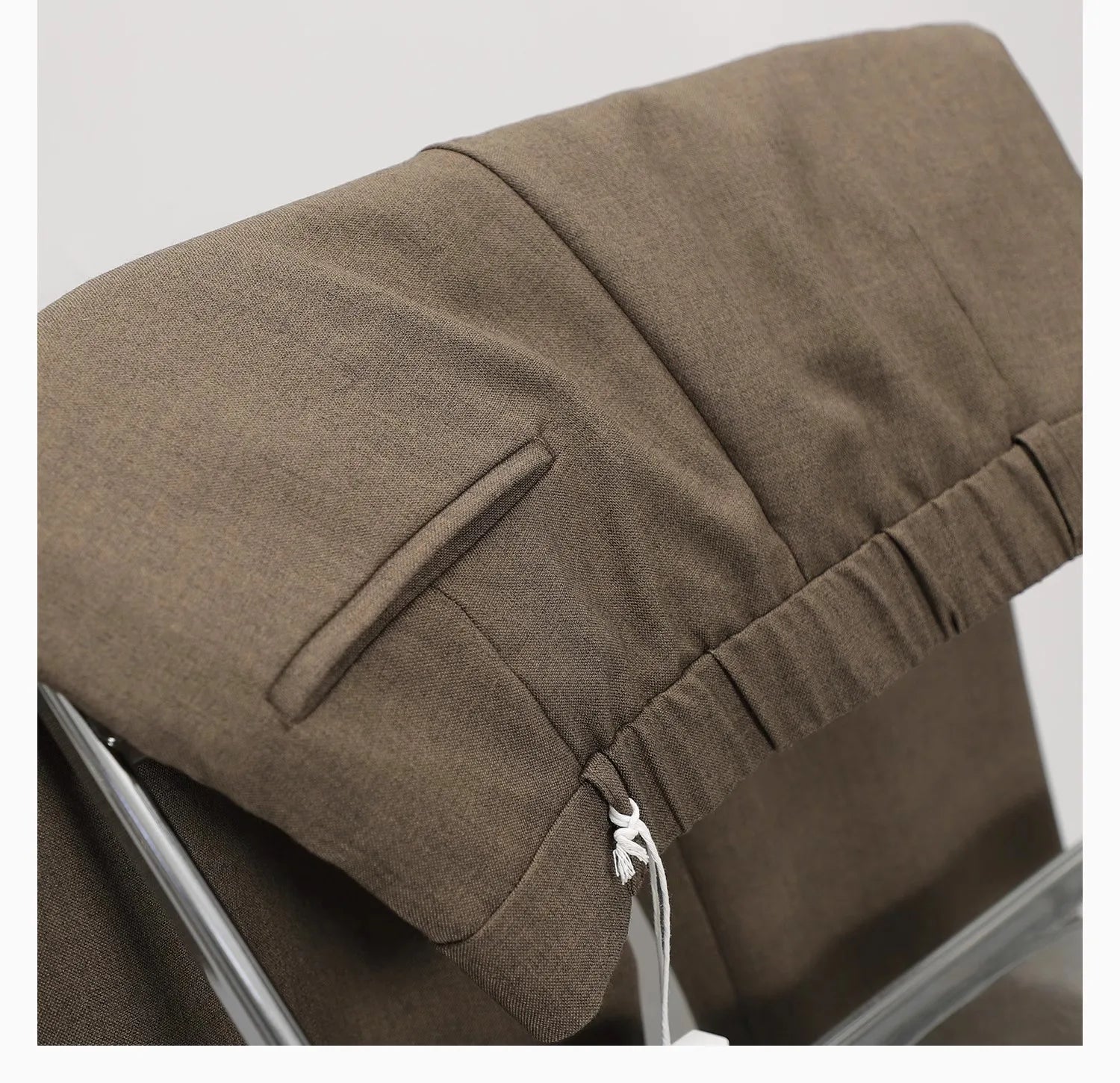 HEARUJOY  -  Light luxury Solid Suit Pants Men Loose straight Trousers Fashion Business Society Korean Casual Pants Adjustable Waist Belt