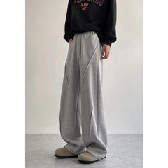 HEARUJOY  -  Black Casual Pants Men Fashion Oversized Wide Leg Pants Men Streetwear Korean Loose Grey Sweatpants Mens Joggers Trousers M-2XL