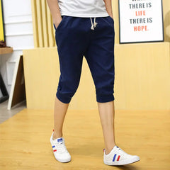 HEARUJOY  -  Casual Cropped Pants Men's Small Feet Casual Pants Cotton Shorts Versatile Loose Sports Harem Pants