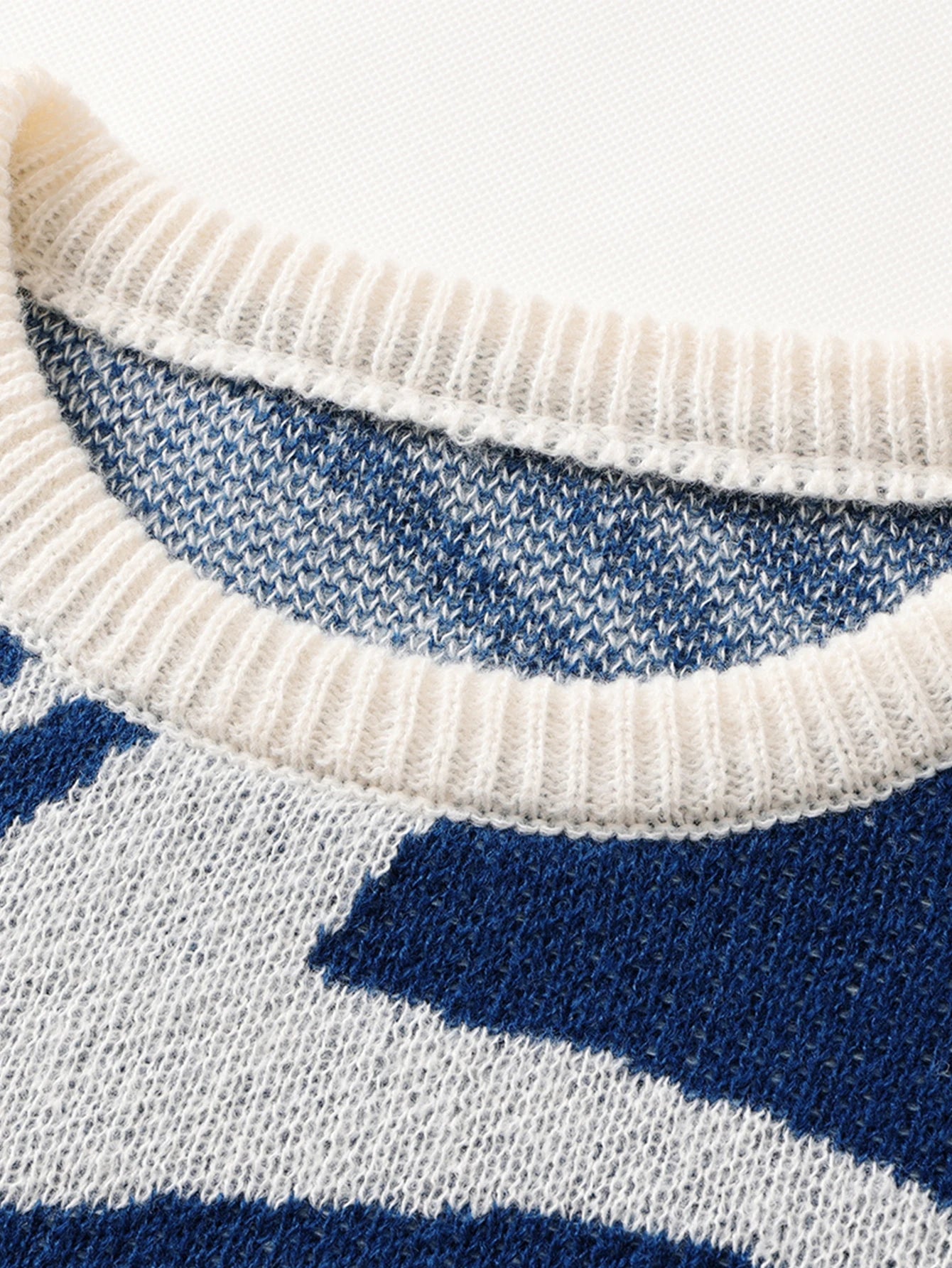 HEARUJOY  -  New Popular Street Ripped Abstract Starry Sky Pattern Pullover Ripped Sweater Casual Round Neck Knitted Men's Pullover