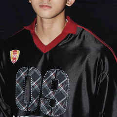 HEARUJOY  -  Autumn New Men's V-Neck Long-Sleeved T-Shirt American Retro Fashion Trend Street Hip-Hop Loose Casual Breathable Niche Men's Top