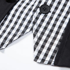 HEARUJOY  -  Fashion Business Vests Men's Suit Waistcoat Regular Length Garment Spring Autumn Fashion V Neck Sleeveless Plaid Pattern For Men