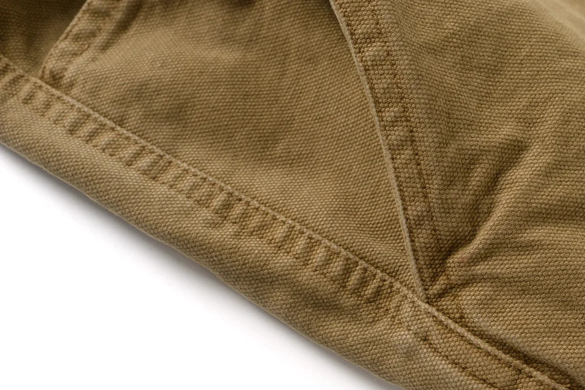 HEARUJOY  -  Premium Men's Garment-Dyed Cotton Canvas Casual Pants American Vintage Spring Summer Relaxed Straight-Leg Comfort Trousers
