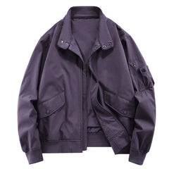 HEARUJOY  -  Spring and Autumn New Men's Simple Stand-up Collar Jacket Casual Waterproof Windproof Anti-wrinkle Thin Fashion Coat