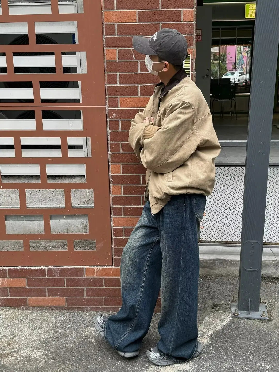 HEARUJOY  -  Retro Spring Jackets Men Women Bomber Loose High Street Hip Hop Motorcycle Color Block Coat Autumn Short Zipper Vintage Outwear