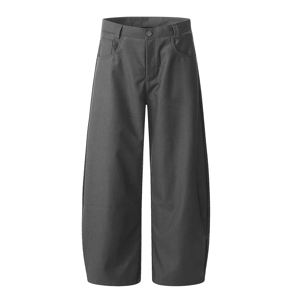 HEARUJOY  -  Mens Casual Pants British Style Wide-Leg Pants Streetwear Fashion Versatile Trend Youth Campus Trousers Men'S Clothing 2025 New