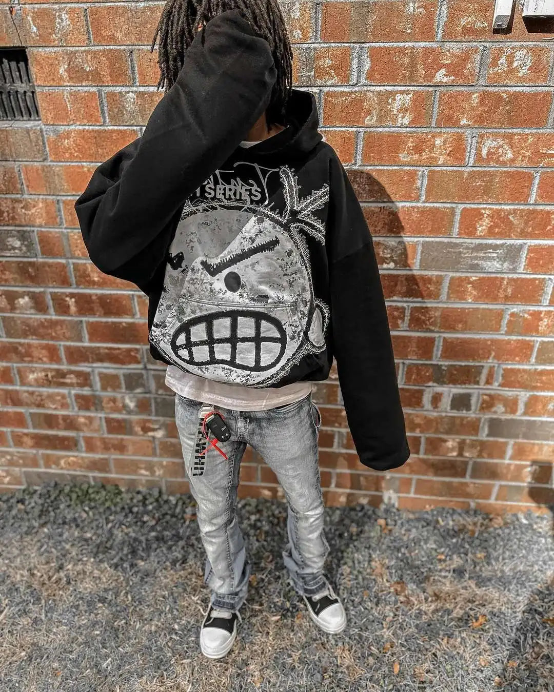 Hearujoy Harajuku cartoon print hoodies sweatshirt oversized tops hoodie streetwear goth tracksuit men popular y2k clothes men clothing