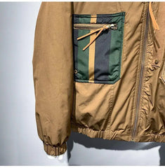Hearujoy American Casual Fashion Brand Fashion Versatile Work Wear Splicingstyle Sports Jacket Design Sense Casual Jacket for Men