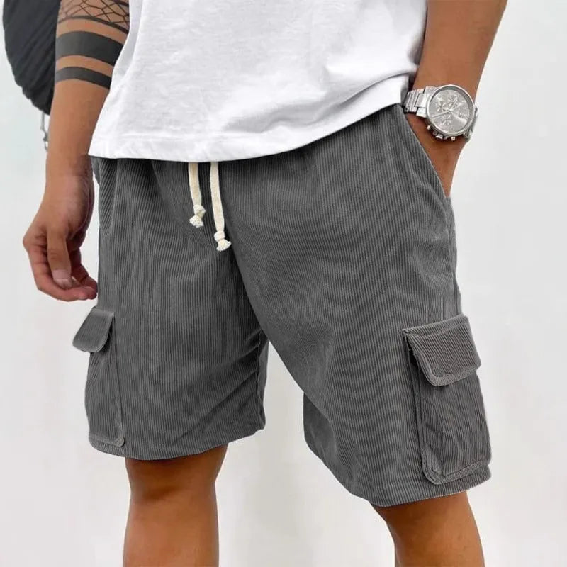 HEARUJOY  -  New Men's Summer Casual Shorts, Beach Vacation Workwear, Large-pocket Loose Shorts