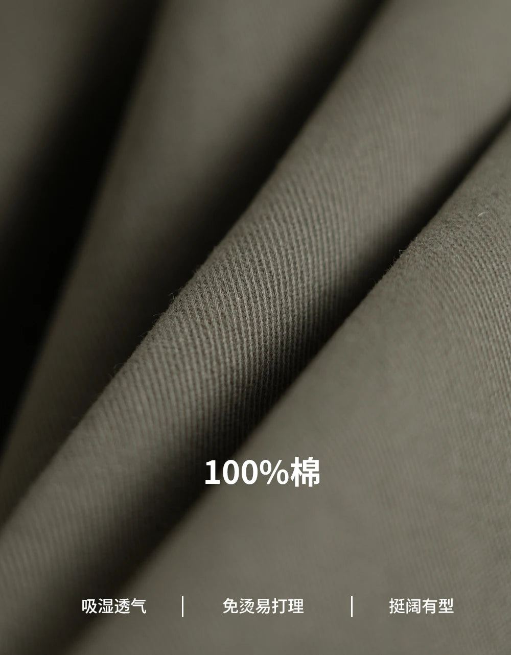 HEARUJOY  -  Pure Cotton Casual Pant Men Double Pleated High Waisted Breathable Trousers Business Casual Formal Pants Men Social Trousers