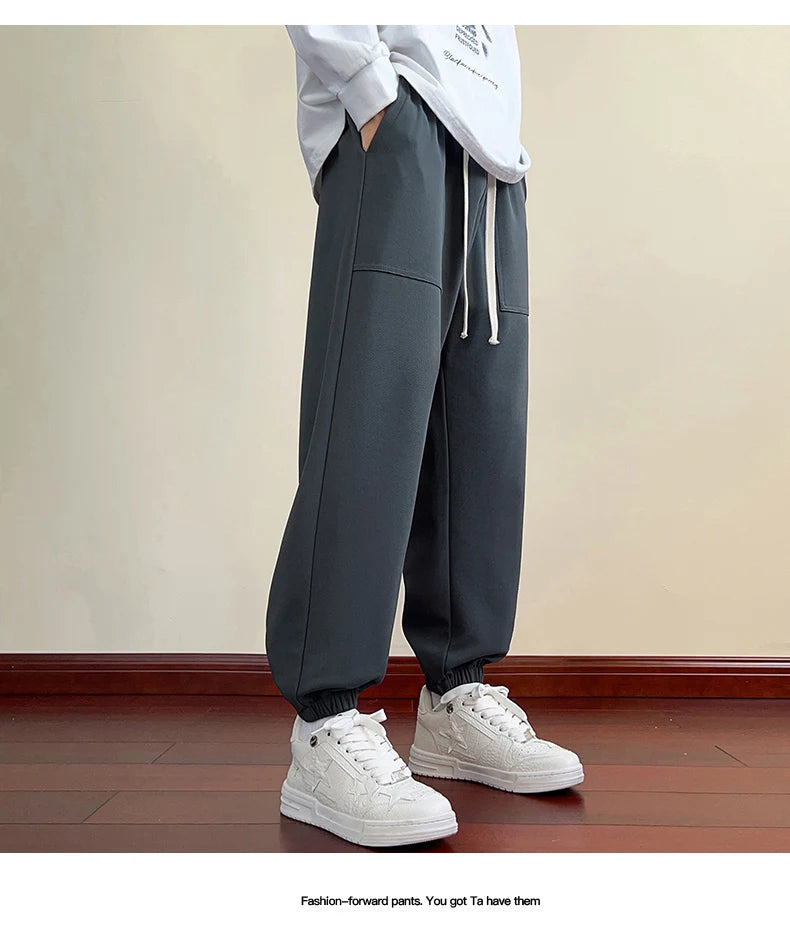 HEARUJOY  -  Men's New Fashionable Versatile Sports Leisure Straight Leg Pants Outdoor High-quality Sports Trend Comfortable Breathable Pants