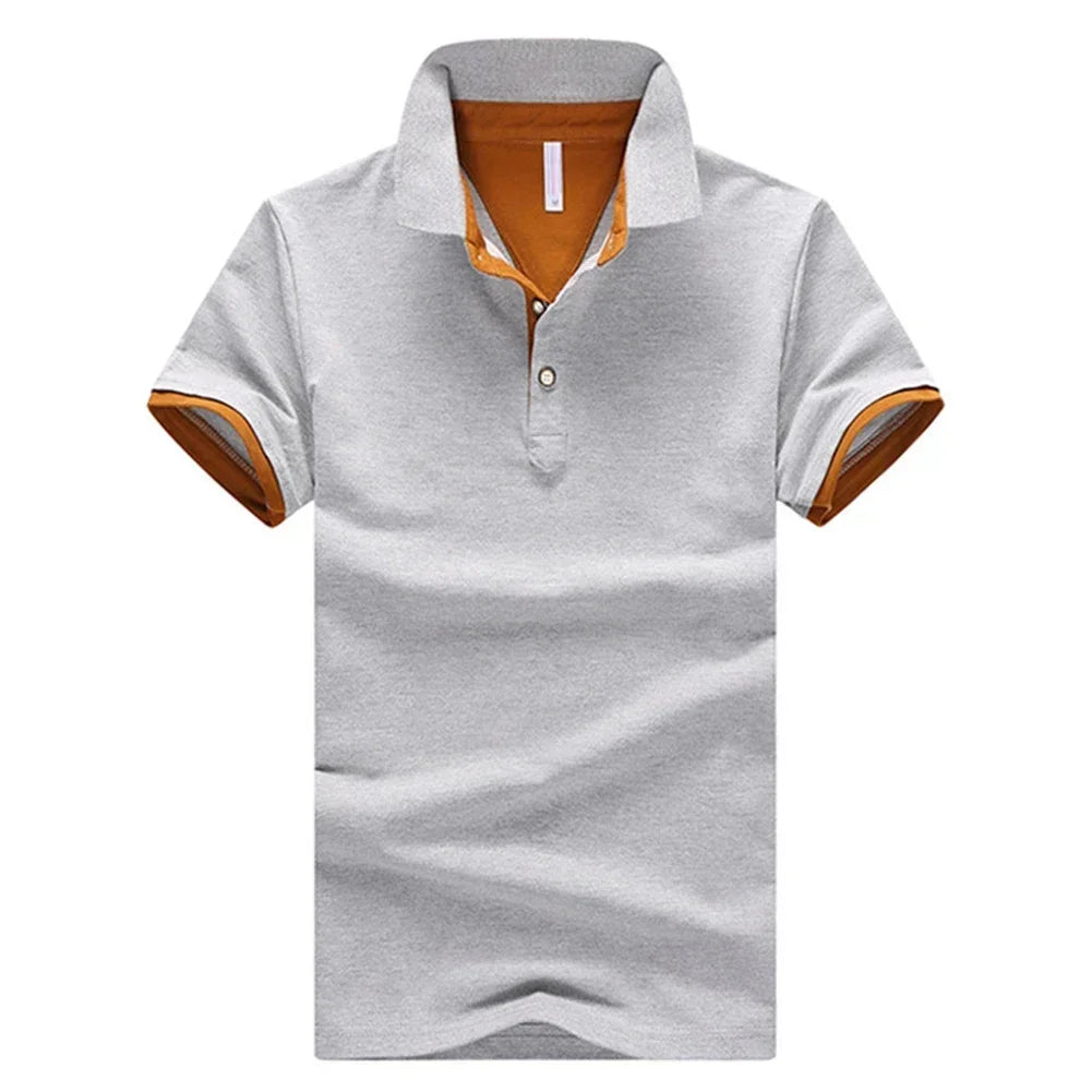 HEARUJOY  -  Button Collar Shirt Casual Business Tops Brand New Condition Collared Neckline Mens Casual Button Collar Shirt