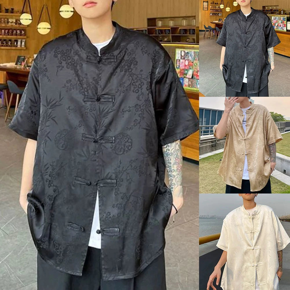HEARUJOY  -  For Daily Wear Loose Short Sleeve Shirt Casual Summer Tops Casual Wear New Condition Polyester Fabric Regular Length