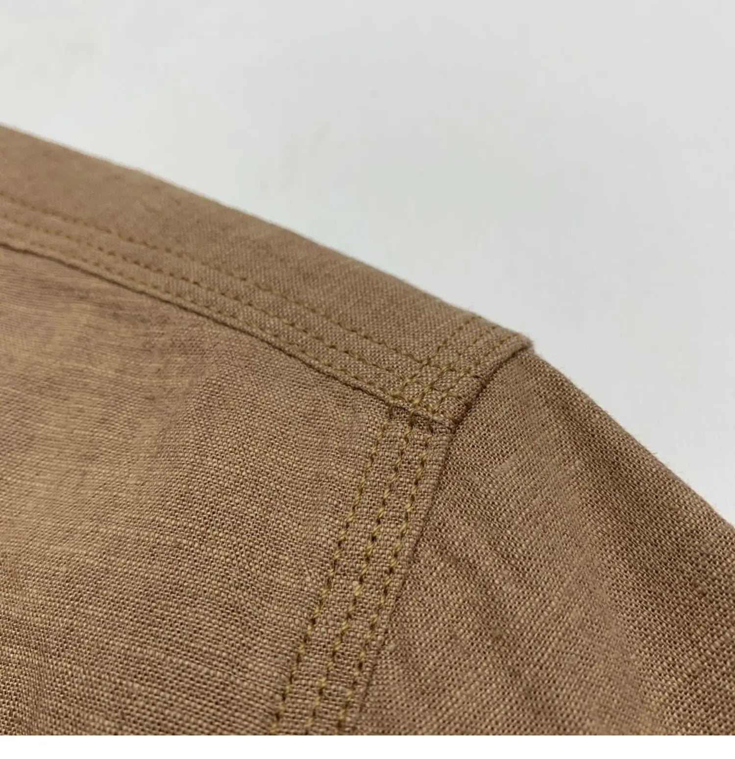 HEARUJOY  -  Summer Men's Cotton Linen Shirts With Chest Pocket Sold Color Harajuku Blend Simple Long Sleeved Loose Oversized Casual Shirt