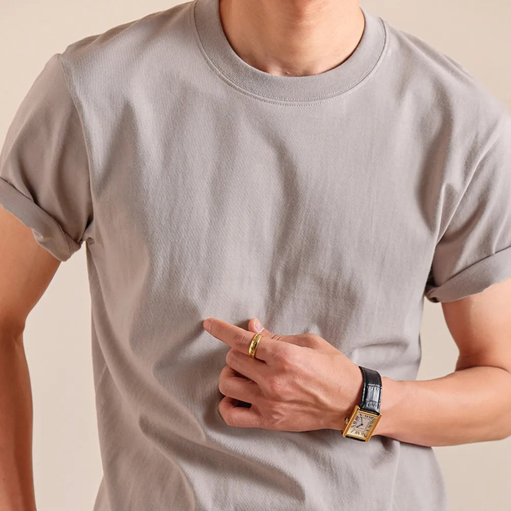 HEARUJOY  -  Summer Top Lightweight Short Sleeved T-shirt For Men's Casual Pure Cotton Half Men Tshirt Social Club Outfits Tee Shirt Homme