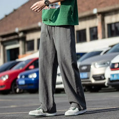 Hearujoy Loose Casual Pants Man Baggy Long Trousers for Men Straight High Quality Original Clothing Cotton Y2k Xxxl Vintage Trend Clothes