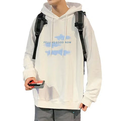 HEARUJOY  -  Funny Men's Oversized Hoodie Off White Hoodies with Hat Oversize for Men Cloud Print 5XL Man Casual Wear Hoody Male Sweatshirt