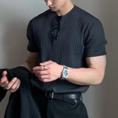 HEARUJOY  -  Men T Shirt T Shirt Casual Men O Neck Short Sleeve Solid Color Streetwear T Shirt For Men Fashion High Quality